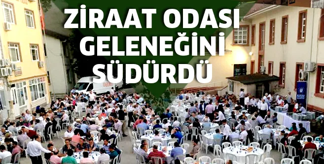 Ziraat Odası geleneği bozmadı