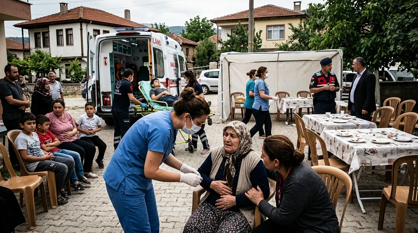 Bursa'da tavuklu pilavdan zehirlenen 367 kişiyi tedavi atına alındı