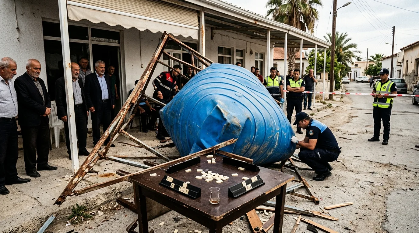 Okey oynarken üzerine su deposu düşen kişi ödü