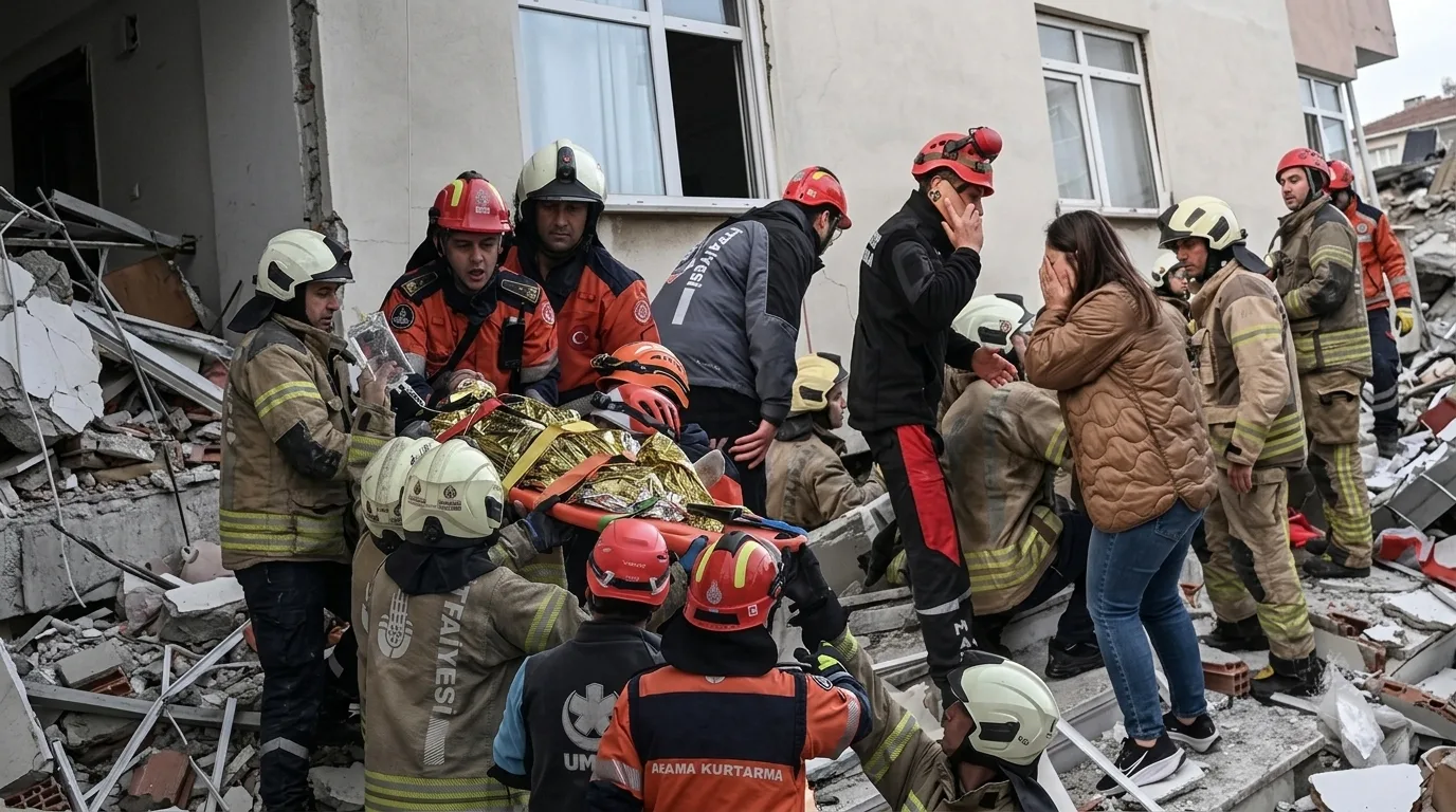 Maltepe’de 7 Katlı Binanın İlk Üç Katı Çöktü: 2 Ölü