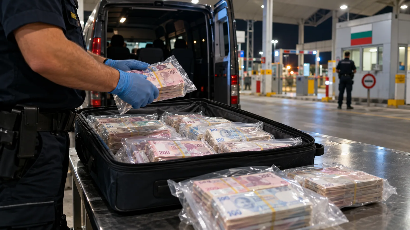 Bulgaristan’da yolcunun valizinden beyan edilmemiş 4 milyon lira çıktı